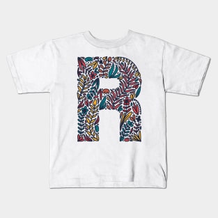 Tropical Letter R Kids T-Shirt